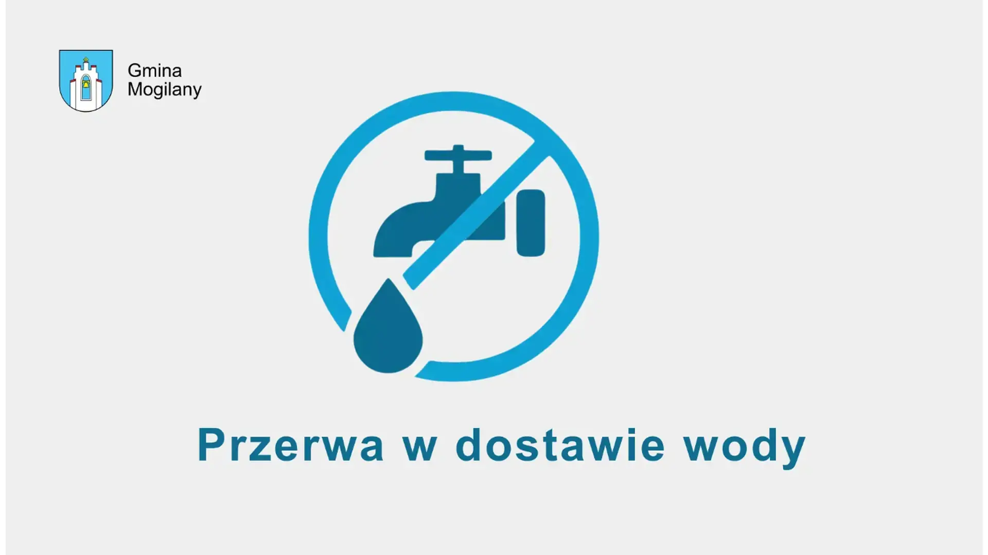 Przerwa w dostawie wody na terenie Gminy Mogilany w związku z pracami będącymi następstwem awarii